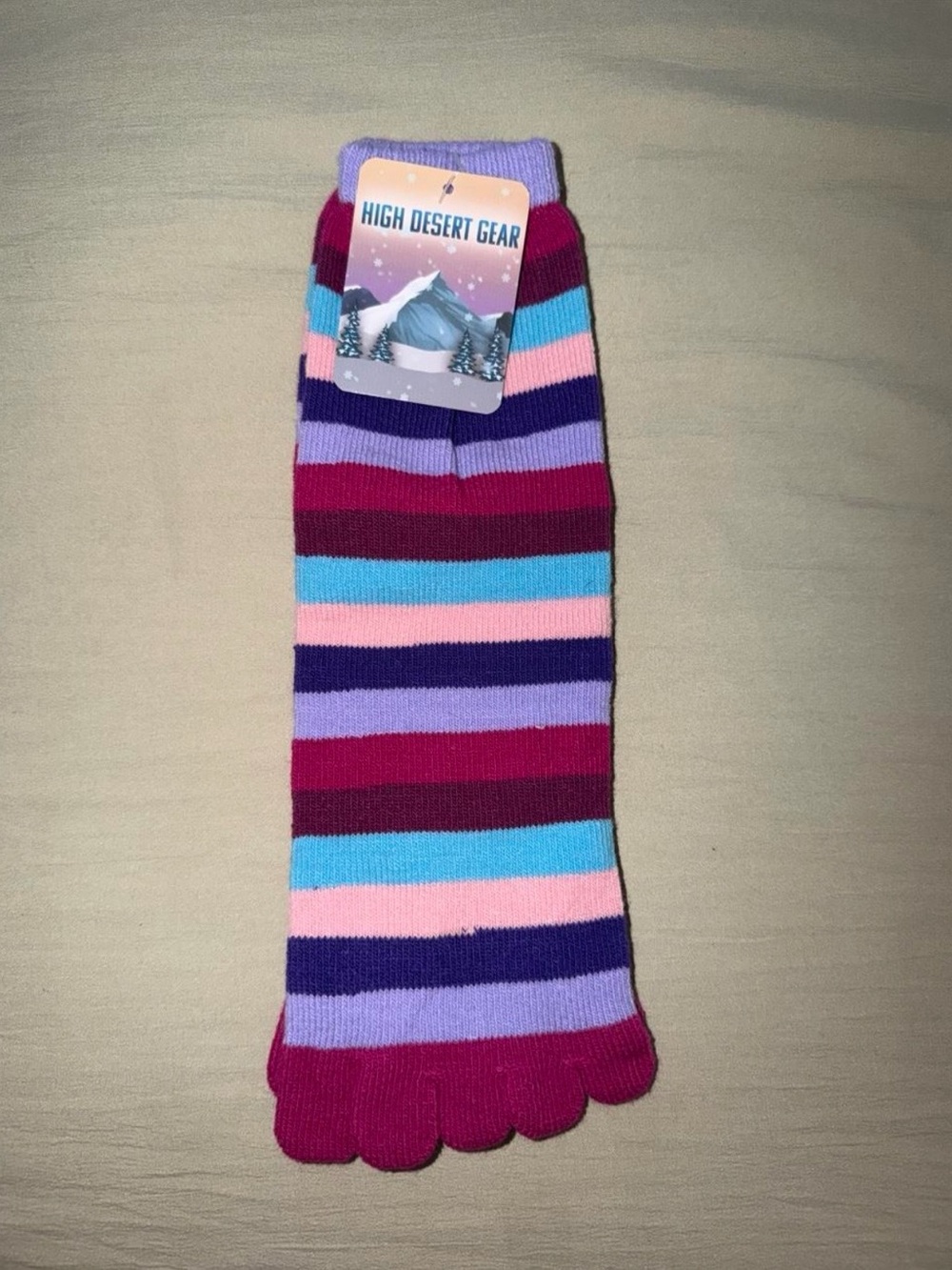 NWT! Women’s Striped Toe Socks in Multicolor